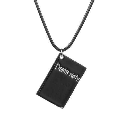 Classic Anime Death Note Necklace Rope Leather Choker Fashion Black Note Book Model Pendant Necklace For Women And Men Accessory ► Photo 1/6