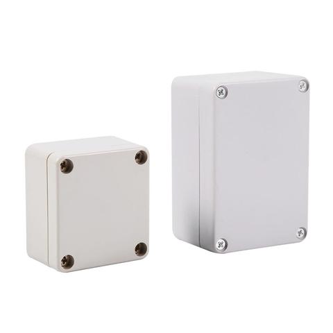 WALFRONT 1pc Waterproof Junction Boxes Electrical Enclosure Wiring Connection Box ABS Flame Outdoor Terminal Cable Box Home Tool ► Photo 1/6