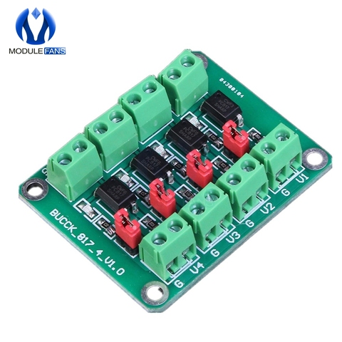 PC817 4 Channel Optocoupler Isolation Board Voltage Converter Adapter Module 3.6-30V Driver Photoelectric Isolated Module PC 817 ► Photo 1/4