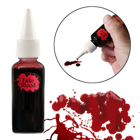 30ml Ultra-Realistic Fake Blood for Bloody Nose Eyes Ears Party Vampire Zombie Makeup Props Halloween Cos Decoration ► Photo 1/6