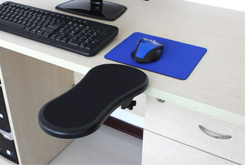 Ergonomic Design Desk Attachable Computer Table Arm Support Mouse Pads Arm Wrist Rests Hand Shoulder Protect Pad ► Photo 1/1
