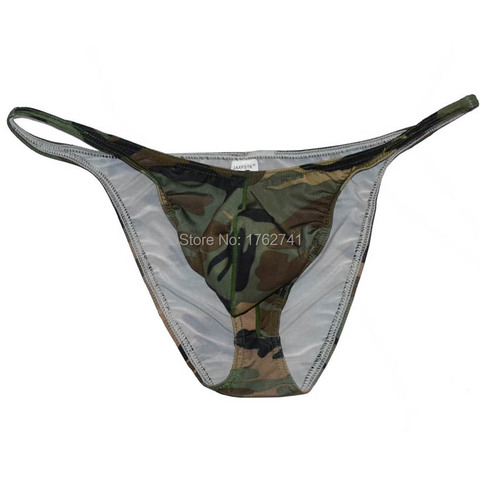 Men's Camouflage Micro Briefs Bulge Pouch Briefs Gay Bikini Underwear ► Photo 1/3