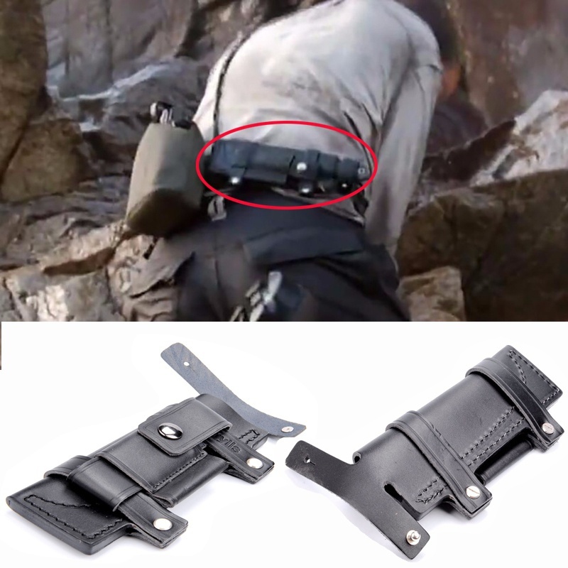 Collectable Straight Man-made Survival Leather Belt Sheath