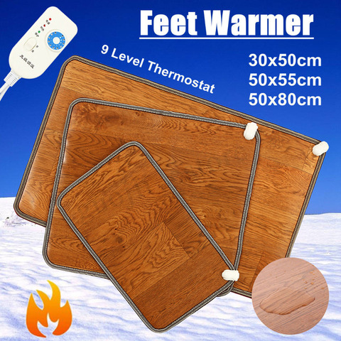 Electric Heating Pad Thermal Foot Feet Warmer Heated Floor Carpet Mat Pad Home Office Warm Feet Household Warming Tools ► Photo 1/6