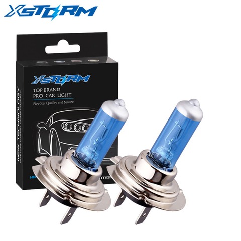 2pcs H7 55W 12V Super Bright Halogen Bulb Car Headlight Lamp Fog Lights High Power Auto Light Bulbs 5000K White ► Photo 1/6