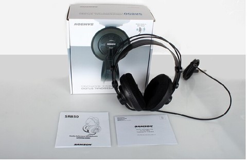 Original Samson SR850 monitoring headset with velour earpads semi-open-monitor headphone for studio,PC recording karaoke game ► Photo 1/5