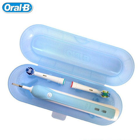 Oral B Portable Travel Box Electric Toothbrush Outdoor Hiking Camping Protect Cover Storage Case Blue Pink (only travel box) ► Photo 1/6