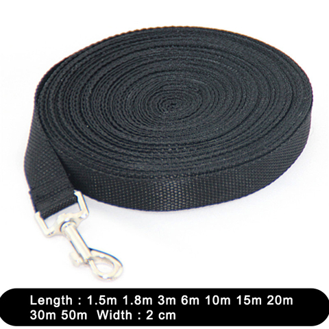 1.5 1.8 3 6 10 15 20 30 50M Solid Dog Leash For Large Dogs Pet Puppy Walking Training Lead Rope Big Dog Nylon Rope Long Leashes ► Photo 1/6