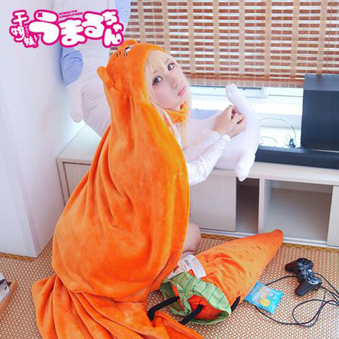 High Quality Himouto! Umaru-chan Cloak Anime Umaru Chan Doma Umaru Cosplay Costume Flannels Cloaks Blanket Soft Cap Hoodie ► Photo 1/5