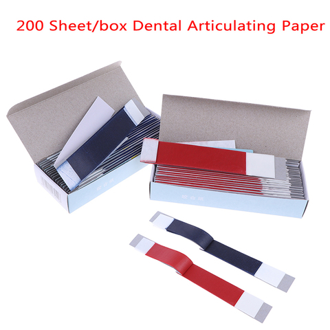 200 Sheet/Box Dental Dentista Articulating Paper Blue Strips Whitening Material Tool Dental Lab Products Oral Dentist Teeth Care ► Photo 1/5