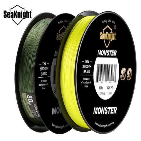 SeaKnight Monster S9 300M 9 Strand PE Fishing Line     20 30 40 80 100LB Reverse Spiral Tech Multifilament Strong Fishing Line ► Photo 1/6