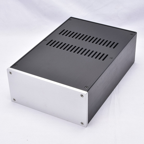 KYYSLB DIY box 220*100*311MM amplifier case Home audio all aluminum power amplifier chassis JC2210 amp power supply chassis ► Photo 1/6