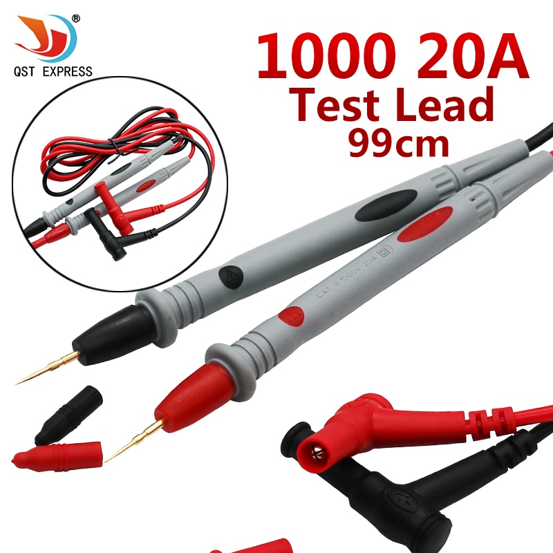 1000V/20A Multimeter Test leads Probe Thin Tip Needle cable pen Tester Voltmeter 