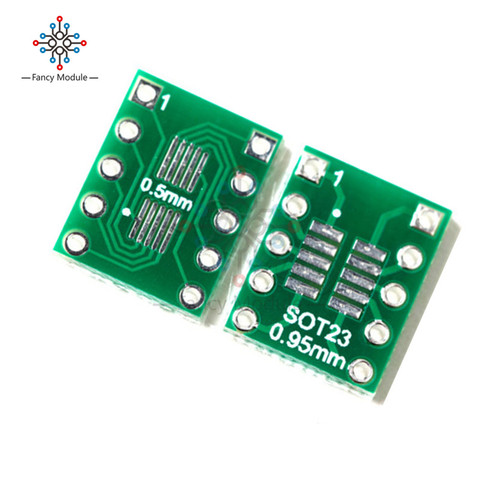 10PCS IC SOT23 SSOP10 MSOP10 UMAX to 0.5/0.95mm DIP Adapter PCB Board Converter ► Photo 1/4