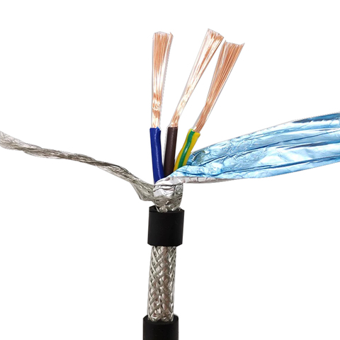 Shielded Wire RVVP 4 core 0.15 0.2 0.3 0.5 0.75 1.0 Square 5M/10M Shielded Cable Pure Copper Control Cable Signal Line ► Photo 1/6