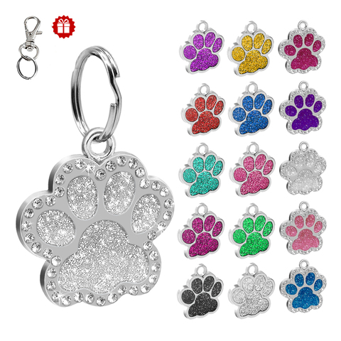 Custom Dog Tag Personalized Engraved Pet Puppy Cat ID Collar Tags Stainless Steel Paw Pet Accessories For Small Dogs Cat Petshop ► Photo 1/6