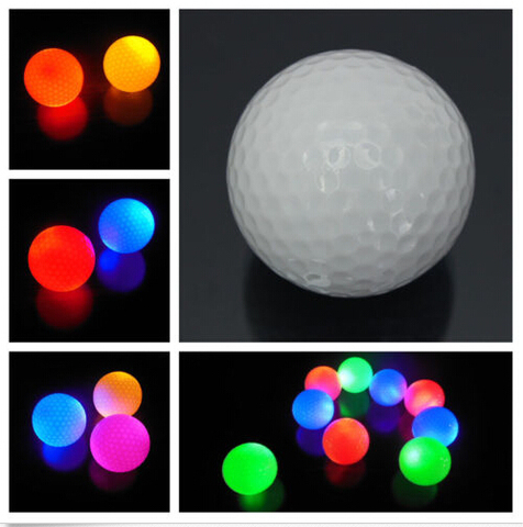 1Pc Nice Light-up Flashing Night Light Glowing Fluorescence Golf Balls Golfing ► Photo 1/1