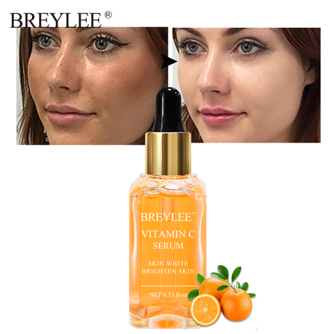 BREYLEE Natural Vitamin C Serum Brighten Face Skin Care Fade Dark Spots Freckle Anti-Aging Whitening Serum Skin Care 15ml ► Photo 1/6