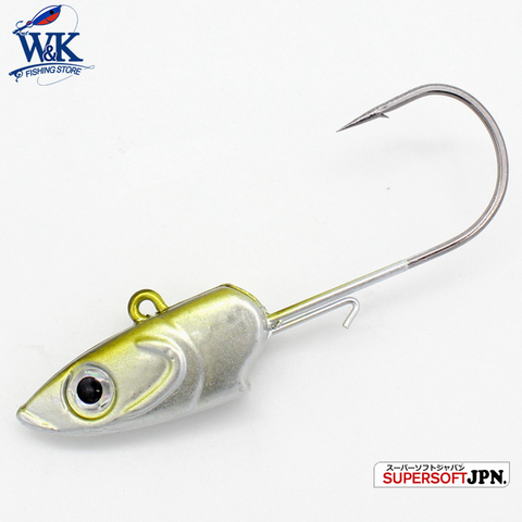 WK Strong 8/0 90g and 6/0 60g Jig Hooks Big Jig Head for Soft Lure Weighted Fishing Hooks Colorful JIGS ► Photo 1/6