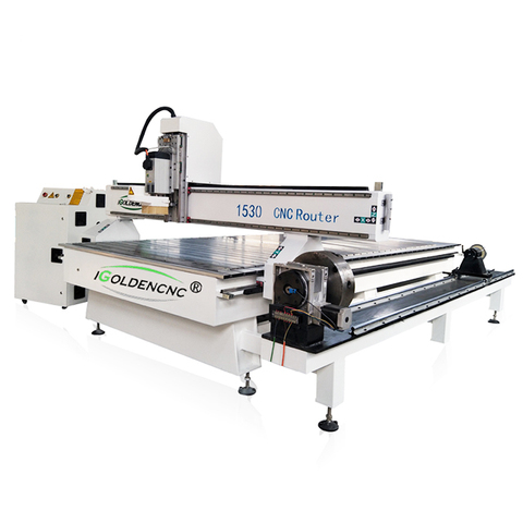 high precision rotary cnc router 1325 1530 4 axis wood carving machine with rotation axis ► Photo 1/6