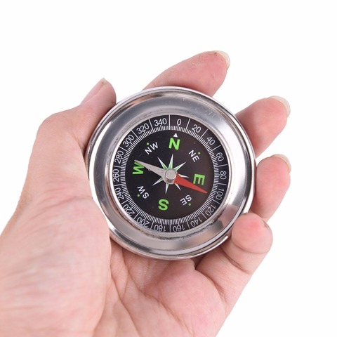 metal stainless steel portable compass student outdoor sports compass 60mm ► Photo 1/6
