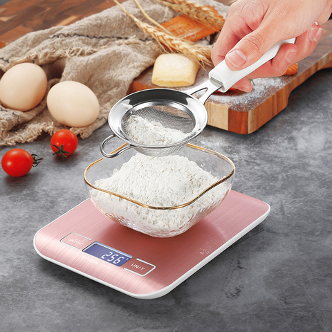 Electric Kitchen Scale Platform with LCD Display Cooking Food Cuisine postal scale Balance cooking tools ► Photo 1/6