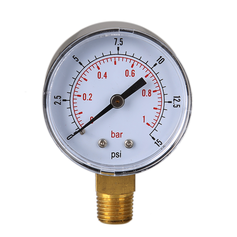 Air Pressure Gauge Water Pressure Gauge 0-100PSI 1/4 BSPT  Hydraulic Pressure 