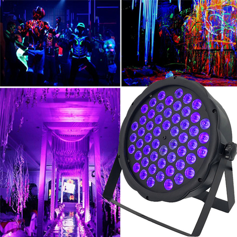 12/36/54LEDs UV Purple Stage Par Light 24W/54W/65W Ultraviolet Strobe Blacklight Projection Lamp for KTV Pub Club Disco DJ Party ► Photo 1/1