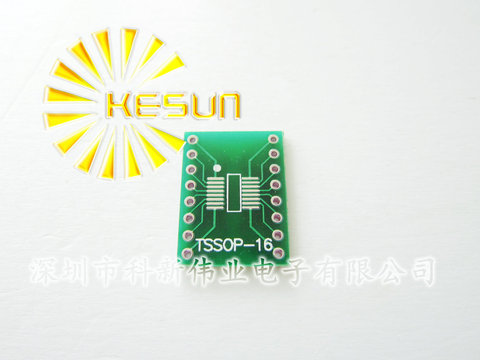 10PCS TSSOP16 SSOP16 MSOP16 SO16 SOP16 SOIC16 turn DIP16 1.27MM / 0.65MM  IC adapter Socket / Adapter plate / PCB ► Photo 1/3