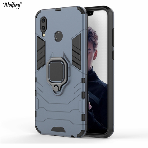 Wolfsay for Huawei Honor Play Case, Honor Play Car Holder Armor Cases Hard PC & Soft Silicon Cover for Huawei Honor Play COR-L29 ► Photo 1/6