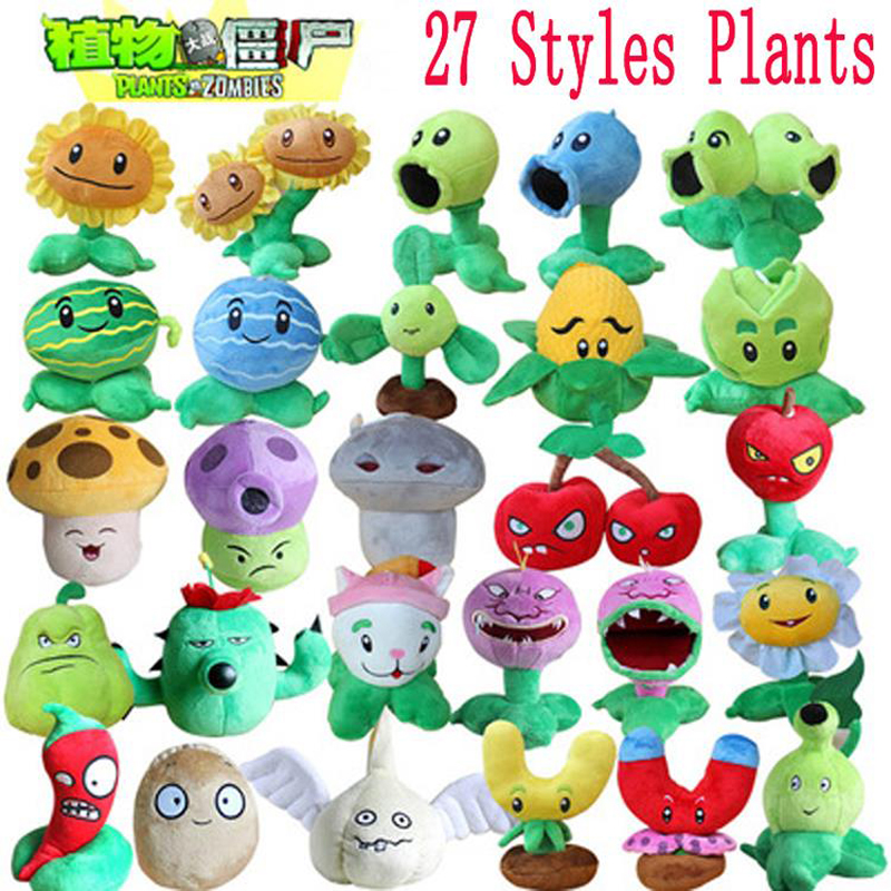 Cute PLANTS* vs.ZOMBIES*Popular Game Soft Plush Toy Stuffed Doll Kid Baby Gift&*