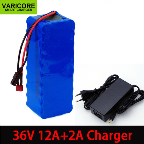 10s4p 36V 12Ah 18650 Lithium Battery pack High Power Motorcycle Electric Car Bicycle Scooter with BMS+ 42v 2A Charger ► Photo 1/5