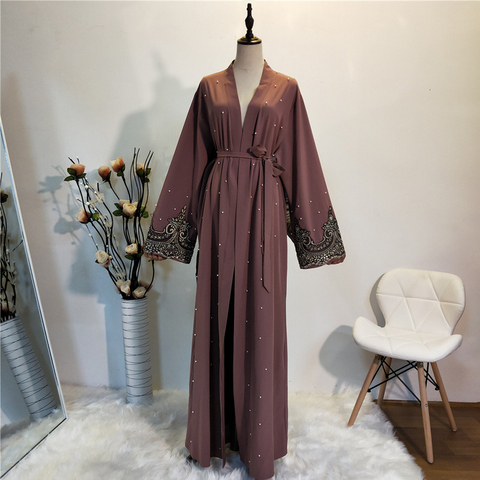 Kaftan Robe Femme Dubai Abaya Kimono Muslim Cardigan Hijab Dress Abayas For Women Ramadan Caftan Marocain Qatar Islamic Clothing ► Photo 1/6