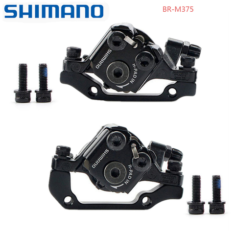 Shimano BR-M375 Mechanical Disc Brake Calipers for Acera Alivio Deore with Resin Pads M375 caliper Front / Rear / Pair w/ Screws ► Photo 1/6