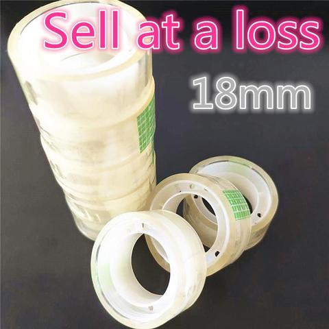 18mm Small Office S2 Transparent Tape Students Adhesive Tape Packaging Supplies Drop Shipping Free shipping Russia ► Photo 1/3