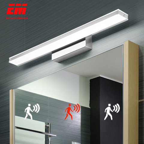 Bathroom Light Sconce Lamp Zjq0005, Led Bathroom Mirror Light With Motion Sensor