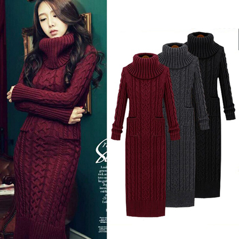 Women Winter Knit Dresses 2022 Europe Long Sleeve Turtleneck Casual Slim Warm Maxi Sweater Dress Plus Size Women's Clothing L-66 - Price history & Review | AliExpress Seller - luchaoy Store | Alitools.io Women Winter Knit Dresses 2022 Europe Long Sleeve Turtleneck Casual Slim Warm Maxi Sweater Dress Plus Size Women's Clothing L-66 - Price history & Review | AliExpress Seller - luchaoy Store | Alitools.io