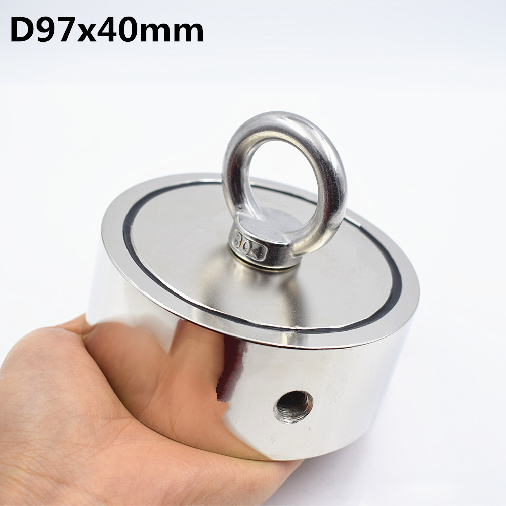 Strong Neodymium Magnet Double side D97*40mm Search magnet Hook 490KGx2  Super power Salvage Fishing magnetic Stell Cup holder - Price history &  Review, AliExpress Seller - Xhigh magnets Store