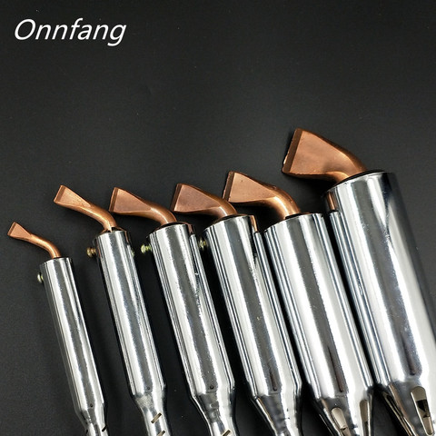 Onnfang Electric Soldering Iron Wood Handle Heavy Duty Chisel Tip 220V Soldering Iron 75W/100W/150W/200W/300W For Repair Tool ► Photo 1/1