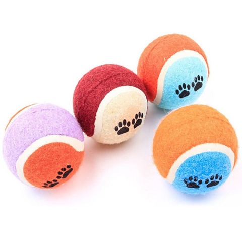 Mini Small Dog Toys For Pets Dogs Chew Ball Puppy Dog Ball For Pet Toy Puppies Tennis Ball Dog Toy Ball Pet Products ► Photo 1/6