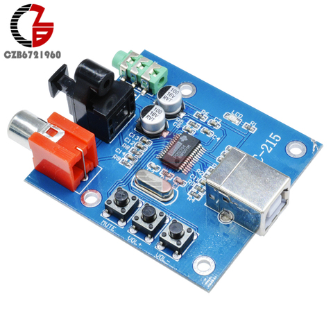 PCM2704 USB DAC to S/PDIF Sound Card Decoder Board 3.5mm Output F/PC 2 Channel Analog Output ► Photo 1/6