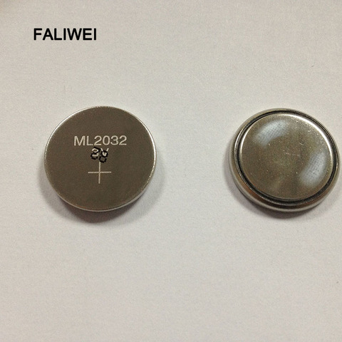 2pcs/lot 3V Coin Cell Button battery 2032 ML2032 Rechargeable CMOS BIOS RTC Back Up Reserve Battery/Fast shipping  ► Photo 1/1