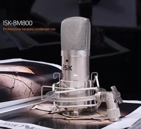 Promotion Original new ISK BM800 professional recording microphone condenser mic for studio and broadcasting without carry case ► Photo 1/1
