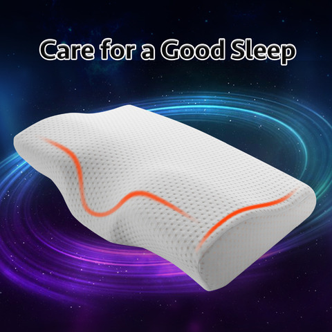 YR Memory Foam Pillow For Sleep Cervical Pillows Butterfly Shaped Memory Pillows Relax The Cervical Spine Adult Slow Rebound ► Photo 1/6