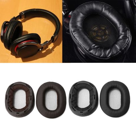 1Pair Replacement Earpads Earmuff Cushion For SONY MDR-1R MK2 1RBT 1ADAC MDR-1A 1ABT Protein Softer Leather Ear Pad Earphone ► Photo 1/6