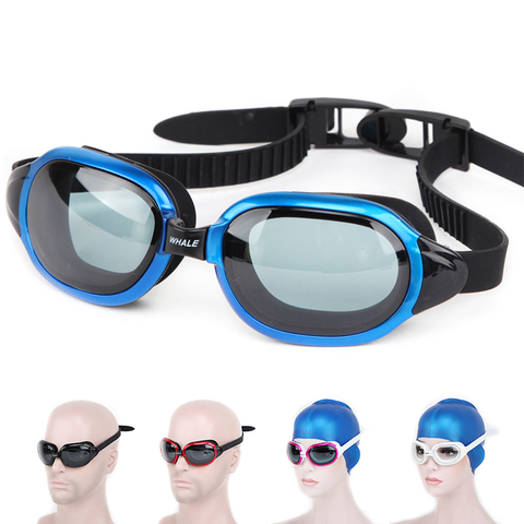 Whale cf8600 Waterproof silicone Swimming glasses Anti-Fog UV swim Eyewear goggles for men women in poor with box free shipping ► Photo 1/6