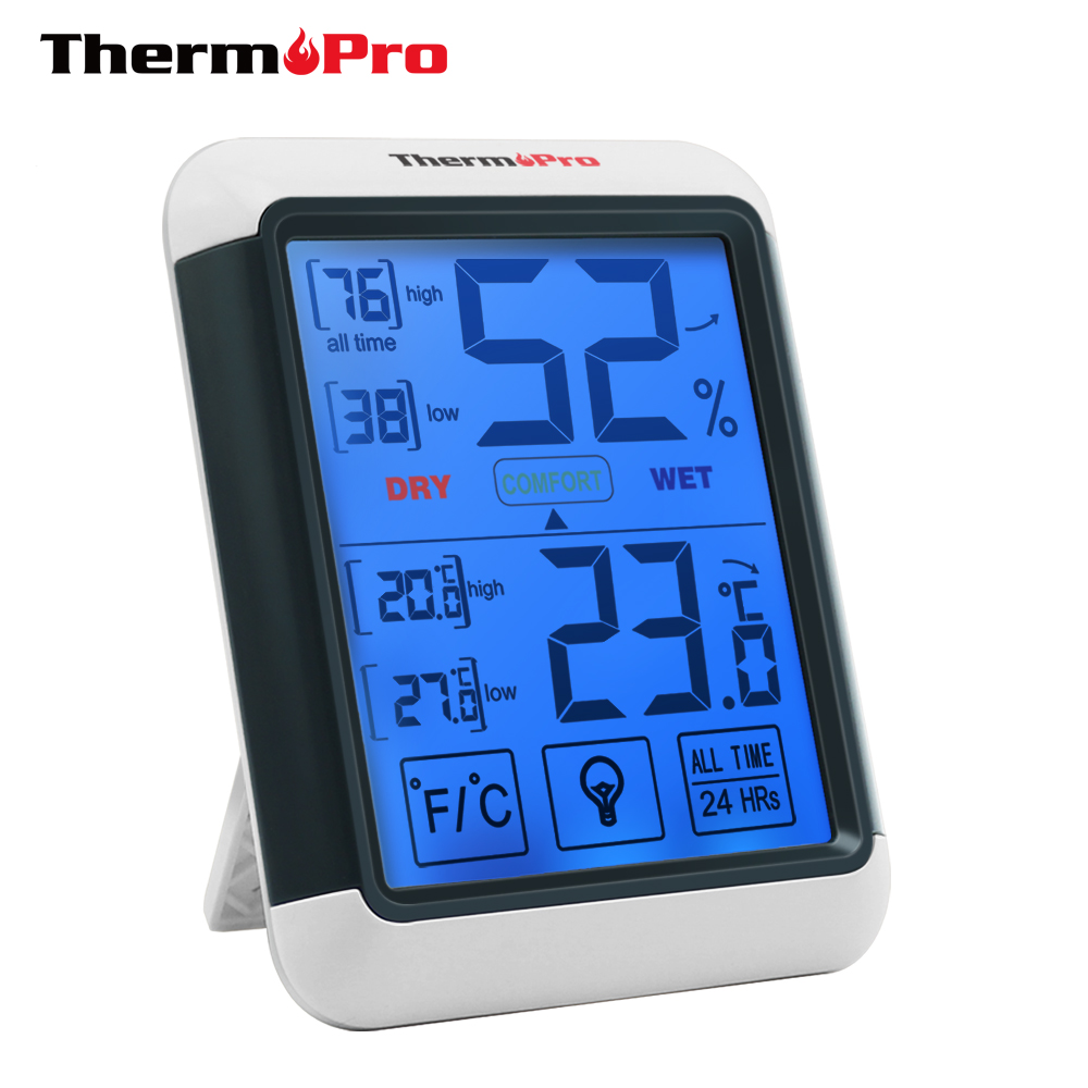 ThermoPro Digital Hygrometer Indoor Outdoor Thermometer Wireless