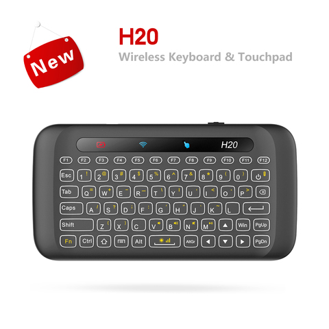 2.4G Mini Wireless Remote Keyboard Mouse IR Leaning H20 with LED Backlit Multi-touch Touchpad by Dupad Story for Android tv  ► Photo 1/6