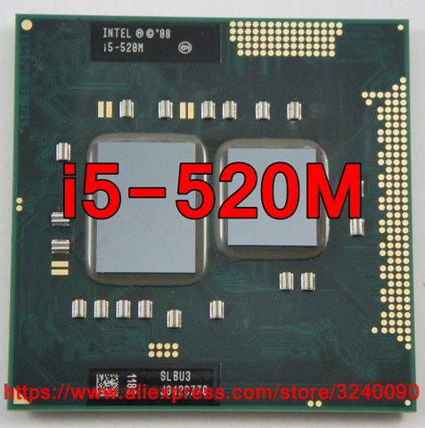 Original lntel Core i5 520M 2.40GHz i5-520M Dual-Core Processor PGA988 SLBU3 SLBNB Mobile CPU Laptop processor free shipping  ► Photo 1/1