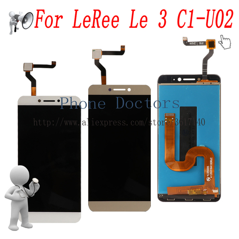 5.5'' Full LCD DIsplay + Touch Screen Digitizer Assembly For LeEco Letv LeRee Le 3 C1-U02 ► Photo 1/3